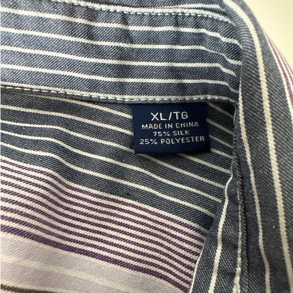 Tommy Bahama Island Zone Silk Blend Short Sleeve Button Up Casual Shirt Sz XL - Picture 11 of 12